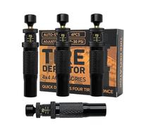 Genérico Kit Desinflador De Ruedas - Juego De 4 Unidades Válvula Desinfladora Para Coche,Válvula De Ventilación Portátil Para Aventuras En Coche Moto Camping Playa Garaje Hogar