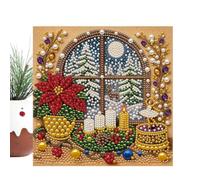 Genérico Kit DIY de Arte Perlado Navideño Material para Mosaico Ornamental