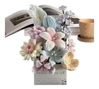 Generico Kit DIY de flores en cepillos - Ramo de chenilla para interiores | Set para crear flores hechas a mano, para casa, salón, habitación, , regalo día de la madre, San