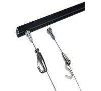 Genérico Kit Elegante for Colgar Cuadros en hogares, galerías y museos. Incluye Alambre y rieles de 100 cm, 1 Cable y 1 Gancho.(1 Hook,200cm/78in)