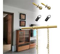 Genérico Kit for Colgar Marcos de Cuadros for el hogar, Ganchos for rieles for Cuadros Dorados de Alta Resistencia y Alambre de latón Antiguo, Perchas y Cadena for rieles