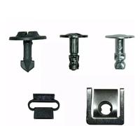 Genérico Kit Instalación 60 Clips para Protección Motor Soportes Tornillos para Bajos Carrocería para Audi A4 A5 B8 Placa Aluminio Clavo Asiento Hebilla Metálica