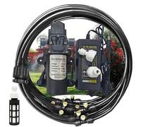 Genérico Kit Nebulizadores para Terrazas con Bomba de 12V, Sisteme de Nebulizacion para Exteriores jardín Pergola, Kit de Sisteme de Enfriamiento por Nebulización(Size:12M(39.3ft))