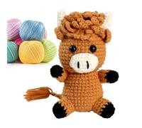 Genérico Kit Para Animal De Peluche A Crochet - Material De Tejer De | Con Guía De Video Suministros Para De Ganchillo,Para Jóvenes, Estudiantes, Niños Y