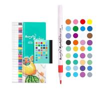 Genérico Kit para colorear vidrio - Plumas de pintura para colorear | Juego de marcadores de pintura de colores impermeables para tela, porcelana, vidrio, piedra y madera