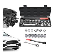 Generico Kit para serpentina, herramienta de reparación de vehículos - Llave polea loca coche, para técnicos automotriz, propietarios, coches, talleres, garajes, camiones, SUV Berlina