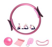 Genérico Kit Pilates,Juego de 5 Piezas,aro Pilates Mujer,Pelota Pequeña de Pilates,Aro de Pilates,Kit de Pilates para Ejercicio en Casa,Cintas Elásticas musculación