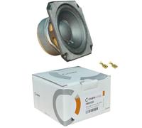 Genérico Kit Set para CIARE HM100 1 midrange Cuadrado de 10,2 x 10,2 cm, 60 vatios rms y 150 vatios máx, impedancia de 8 ohmios, sensibilidad de 88 db, para casa, Fiestas, 1 Pieza + faston Gratis