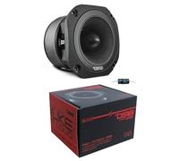 Genérico Kit Set para DS18 PRO-TW750C-8/BK, 1 Tweeter Super Bullet de 10,3 cm, 200 vatios RMS, 400 vatios máx., 8 ohmios, 109 dB SPL, para Uso doméstico, 1 Unidad + Condensador de instalación