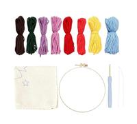 Genérico Kit sottobicchiere con ago punch - cucitura punch |7,87x7,87 poll con ago per animale - Sottobicchiere tufting tappeto paesaggistico a forma di cartone animato, di sottobicchieri