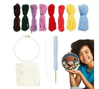 Genérico Kit sottobicchiere con ago punch - cucitura punch |7,87x7,87 poll con ago per animale - Sottobicchiere tufting tappeto paesaggistico a forma di cartone animato, di sottobicchieri