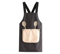 Genérico Kitchen Apron - With Detachable Towel Cross Back Bib, 100cm/39.3inch No Tie Baking Apron For Home - For Men Women Chef Butcher Cleaning Teaching Gardening BBQ Grilling Painting