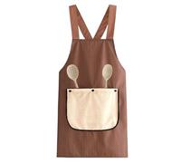 Genérico Kitchen Apron - With Detachable Towel Cross Back Bib, 100cm/39.3inch No Tie Baking Apron For Home - For Men Women Chef Butcher Cleaning Teaching Gardening BBQ Grilling Painting