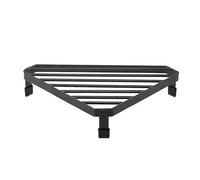 Genérico Kitchen Corner Riser - Small Kitchen Corner Shelf | Stove Top Rack Corner Riser | Condiments Adjustable Corner Shelf | Space Saving Modern Anti-Skid Triangular Frying Pan Pot Holder