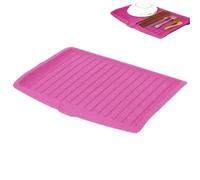 Genérico Kitchen Dish Drainer - Dish Organizer, | Modern Design, Sturdy Construction, Stainless Steel Material, Large Capacity for Small Sinks, Drying Dishes, Utensils, Organizing Space, Easy to C