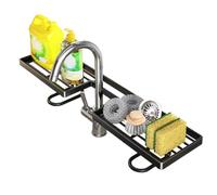 Genérico Kitchen Faucet Organizer No-Drill Carbon Steel Stand Over Sink
