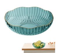 Genérico Kitchen Fruit Bowl - Large Capacity Plate for Snacks | Modern Holder with Stylish Design, Large Fruits Basket, Multipurpose Fruit Basket for Fruits Snacks Bread Dessert Serving