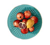 Generico Kitchen Fruit Bowl - PET 25 x 25 x 7,3 cm Transparent Fruit Tray Storage Container, Modern Table Centerpiece Fruuit Dish & Serving Tray | F- Holder For Dining Table