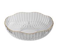 Genérico Kitchen Fruit Bowl - PET 25x25x7.3cm Transparent Fruit Tray Storage Container, Modern Table Centerpiece Fruuit Dish & Serving Tray | F- Holder For Dining Table