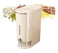 Genérico Kitchen Organizer, Rice Storage Box Container with Lid, Dustproof Pantry Containers, Dustproof Button Press Food Bin for Flour Sugar Salt Cereal, 14.17x13.19x6.89 inches
