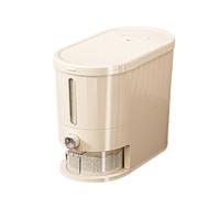 Genérico Kitchen Organizer, Rice Storage Box Container with Lid, Dustproof Pantry Containers, Dustproof Button Press Food Bin for Flour Sugar Salt Cereal, 14.17x13.19x6.89 inches