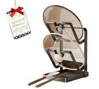 Genérico Kitchen Pot Lid Storage Rack, 304 Stainless Steel Pot and Pan Organizer with Removable Drip Tray, Multifunctional Kitchen Organizer Stand for Stove Tops (Gray,Double layer)