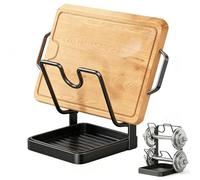 Genérico Kitchen Pot Lid Storage Rack, Pot Lid Holder For Countertop, Multifunctional Kitchen Pot Lid Organizer For Countertop, With Removable Drip Tray, 304 Stainless Steel (Gray,Single-layer)