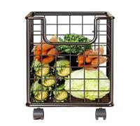 Genérico Kitchen Rolling Cart, Organizers Cart, 11,02 x 17,32 x 15,75 pulgadas Rotating Portable Organizer, Snack Rack, Pantry Storage Trolley for Laundry, Bathroom, Vegetable and Fruit