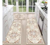 Genérico Kitchen Rugs Set, Boho Laundry Mats, 19.69x31.5 Inches Comfortable Decorative Carpet, Soft Non Slip Runner for Living Room Hallway Bedroom Bathroom Patio Porch Laundry Entryway