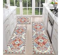 Genérico Kitchen Rugs Set, Boho Laundry Mats, 19.69x31.5 Inches Comfortable Decorative Carpet, Soft Non Slip Runner for Living Room Hallway Bedroom Bathroom Patio Porch Laundry Entryway