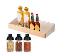 Genérico Kitchen Shelves Wall Mounted, Shelf Walls Mount, 12.01x5.12x2.17 Inches, Storage Rack, Display Organizer, Wood Metal Frame for Bathroom, Books, and Storages, Wooden Color