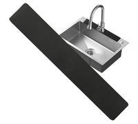 Genérico Kitchen Sink Faucet Mat, Counter Protector Splash Guard, 15 Inches Durabled Silicone Pad with Non-Slip Base, Waterproof Flexible Design for Pantry Bathroom Apartment Dormitory Counter Home