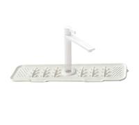 Genérico Kitchen Sink Mat - Sink Protectors for Kitchen, Water Draining Mat, Stainless Steel Sinks, Protector Non Slip Drainer, Food Grade Silicone Material, Home Accessories for Faucet, White