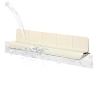 Genérico Kitchen Sink Splash Guard - 22.8 Inch Extra Wide Silicone Protector |58cm Under-Hanging Leak Prevention with Suction Cup | Water Splash Shield For Countertops, Bathroom Farmhouse Sink