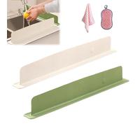 Genérico Kitchen Sink Water Splash Guard - Keep Your Counter Dry & Clean, Silicone Integrated Suction Cup Sink Water Baffle (Mix)