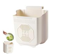 Genérico Kitchen Trash Can, Food Waste Container, Space-Saving Wall Bin, Portable Foldable Garbage Holder, Compact Disposal for Counter Areas, Bedroom, Bathroom, Restaurant, Camping and RV