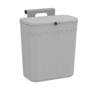 Genérico Kitchen Trash Can, Hanging Waste Bin, Waste Container with Lid Seal Design, No Drill Mount Dustproof Bin with Space Saving Feature, Kitchen Cleaning 10.63x5.12x11.42 Inches for Home