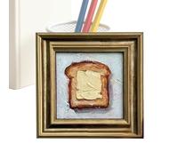 Genérico Kitchen Wall Decor Pictures, Buttered Toast Art, Mini Oil Print with Home Display, Apartment Art with Entryway Decor, Wall Picture for Staircase Lobby, Kitchen Arts for Home Workplace