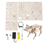 Genérico Kits de ciencia para perros mecánicos de madera controlados por voz