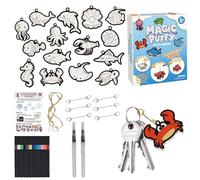 Genérico Kits De Peinture - Kit De Peinture Effet 3D Pour & Adultes, 12 Marqueurs + 12 Stylos-Feutres + 15 Papiers Texturés | Activités DIY, Projet Scolaire, Décoration Fête