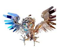 Genérico Kits de Rompecabezas de Metal 3D, Modelo de Búho Nocturno DIY de más de 700 Piezas, Regalos de Decoración de Navidad y Halloween para Adolescentes y Adultos
