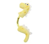 Genérico Kitten Chewing Toy - Cat Teething Doll, Spring Dinosaur Bite Plaything, Soft Plush Training Aid | Interactive Kitten Grinding Teeth Toy for Home Use Relief Chew Exercise Indoor Play Activity