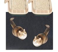 Genérico Kitten Litter Box Mat, Cat Trapping Floor Mat, 48x50 Inches Quick Absorption Washable Pad, Pet Supplies for Messy Control and Odor Reduction, Living Room, Balcony, Activity Areas