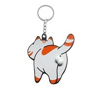 Genérico Kitten Lovers Cat Key Chain, Bag Pendant, Easy Attachment Stylish Accessory School Friendly Child Safe Portable Keychain Collectible Item, Charm for Kitten Lovers, Backpack, Home, Wallet