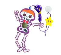 Genérico Kitten Mental Exercise Toy | Fun Cat Toy For Kittens | Catnip Skeleton Toy | Dangling Cat Toy | Cartoon Bell Cat Toy Interactive Design Felt For Living Room, Bedroom