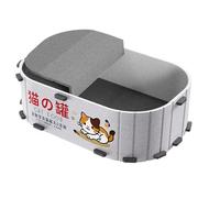 Genérico Kitten Nest Bed - Felt Cat House for Indoor Use with Soft Cushioned Interior for Rest Sleeping Lounging Playing Scratching Seasonal Home Living Room Pet Furniture Accessory