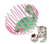 Generico Kitten Spring Toys - Juguete interactivo elástico para gatos con peluche | Fun Hunting Simulation For Indoor Exercise, Training And Floor Play, Travel Pet Supply For Home Use