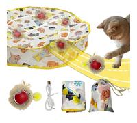 Generico Kitten Toy Interactive, Smart Rolling Ball Cat Toy, Electric Cat Toy, Rolling Ball in Plays Mat, Interactive Game for Indoor Cats, Engaging Active Toy for Exercise