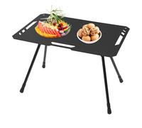 Genérico Klappbarer Campingtisch, Tragbarer Campingtisch aus Aluminiumlegierung, Kompakt und höhenverstellbar für Reisen, Camping, Terrasse, Picknick und Party