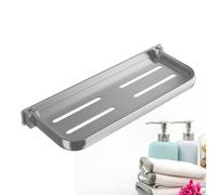 Genérico Klappbares Wandregal Bad - 30cm Aluminium Ablage, Selbstklebend Ohne Bohren Dusche, Wohnwagen Zubehör Organizer, Faltbar Küche Gewürzhalter Halterung | Für RV WC